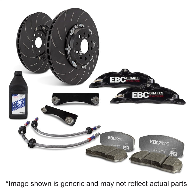 EBC BBK031BLK-1 BBK031BLK-1 EBC Racing 12-21 Subaru BRZ/Toyota GT86 Black Apollo-4 Calipers 330mm Rotors Front Big Brake Kit