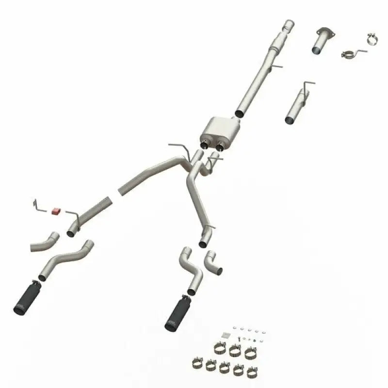 Automotive exhaust system components for 50100 Speedfx Cat-Back Exhaust System Silverado
