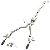 Dual exhaust system on 50101 Speedfx Cat-Back Exhaust Silvrd Sierra pickup truck