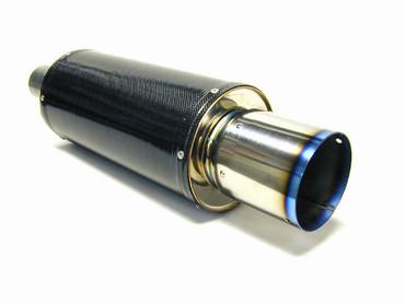 HKS 31012-BA001 HKS Universal Carbon-Ti Cat-back Exhaust - 170mm Shell/75mm Diameter