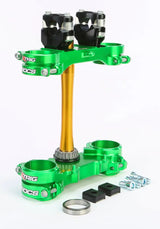501330401101 Rocs Tech Clamp Set Green Kawasaki 23mm - ROCS