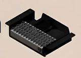 Black metal truck step for 501620 Carr Wts 16’ Retractable Step Undermount