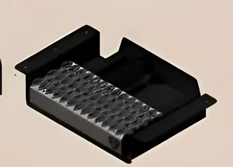 Black metal truck step for 501620 Carr Wts 16’ Retractable Step Undermount