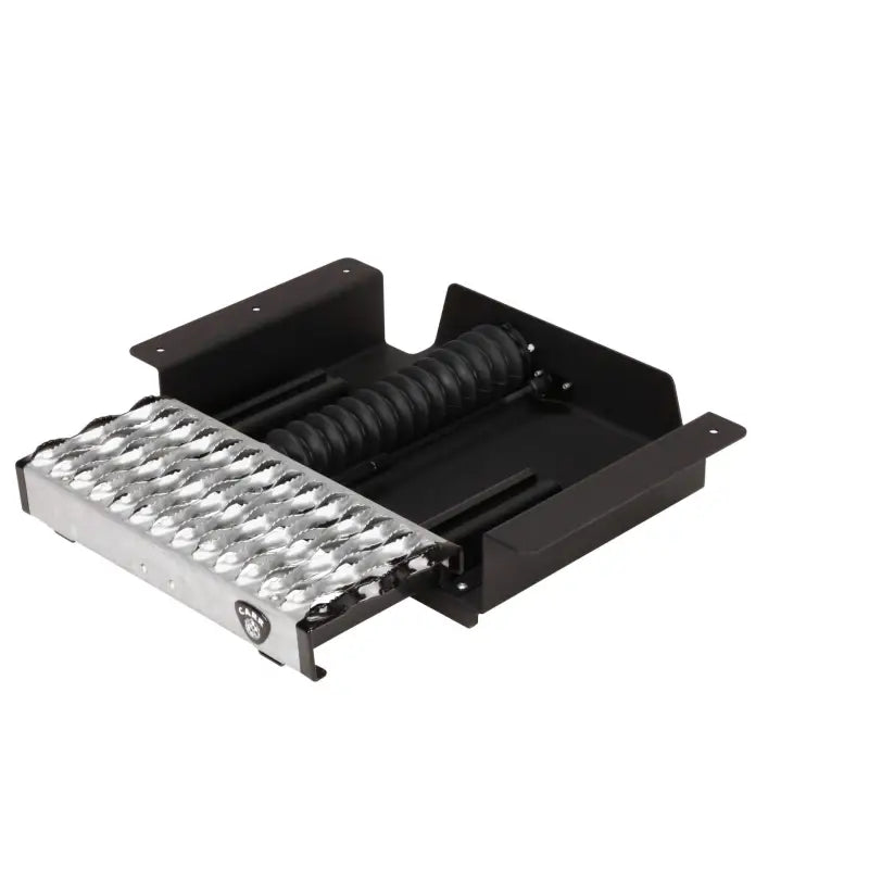 Retractable metal step with black mounting bracket for 501620 Carr Wts 16’ step