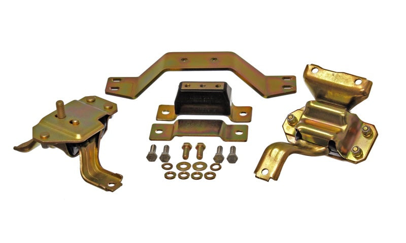 Energy Suspension 4.1130G Energy Suspension 99-04 Ford Mustang 4.6L V8 Black Motor & Transmission Mount Set