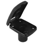 5022-7 Attwood Marine Flush Mount W/Cover Blk - Fishing Rod Holder Base Adapter