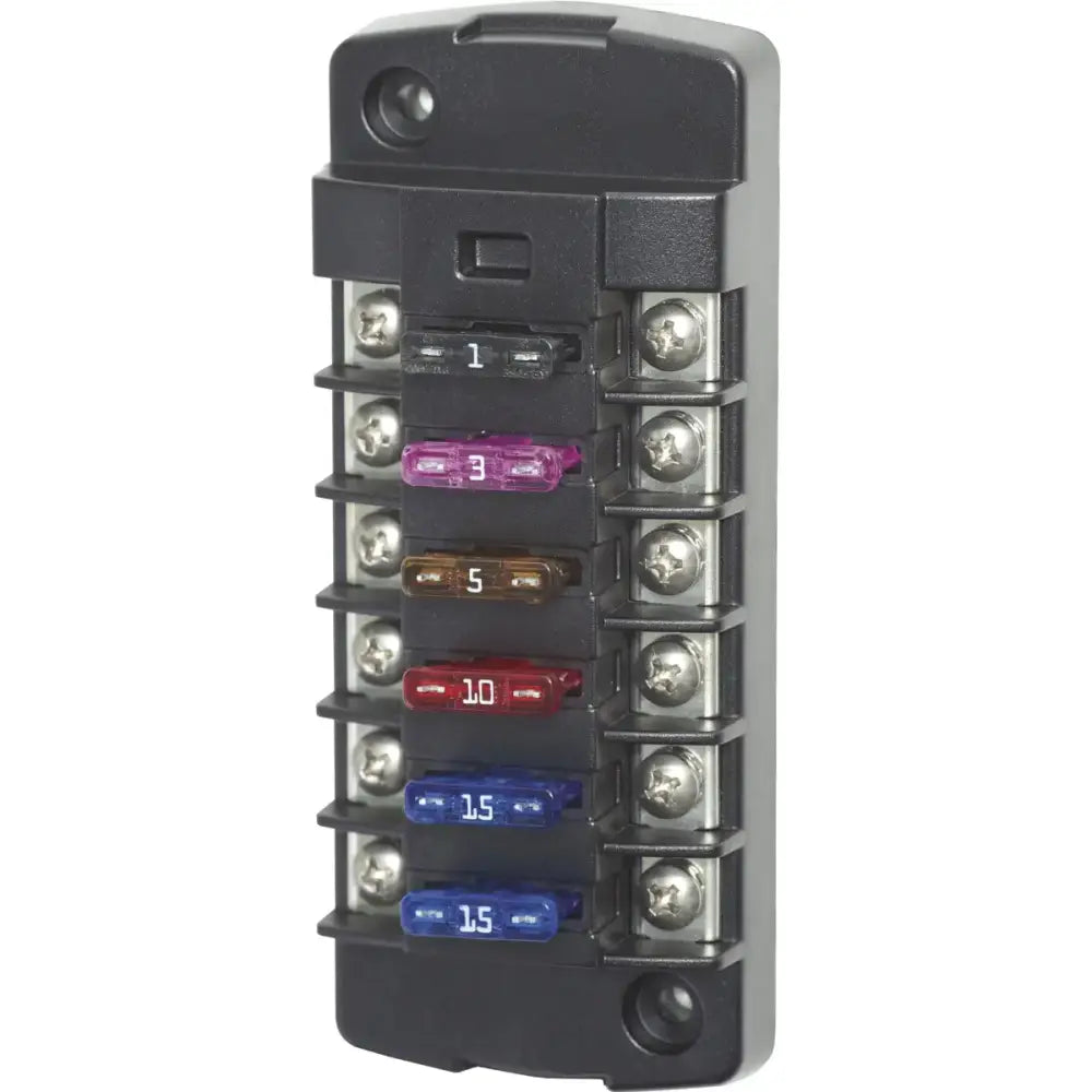5037-BSS Blue Sea Fuse Block Stblade 6Circ Independen