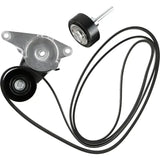 Dayco serpentine belt kit with tensioner and idler pulley for easy installation