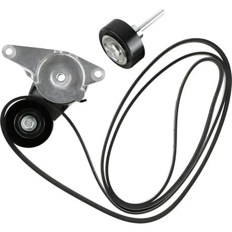 Dayco serpentine belt kit with tensioner and idler pulley for easy installation