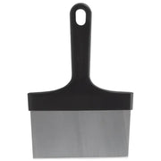 Black-handled metal short handled scraper for efficient cleaning and scraping tasks