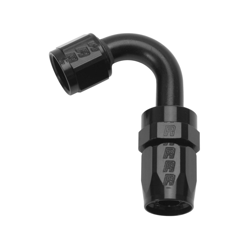 Russell 613405 Russell Performance -6 AN Black 120 Degree Full Flow Swivel Hose End - 613405