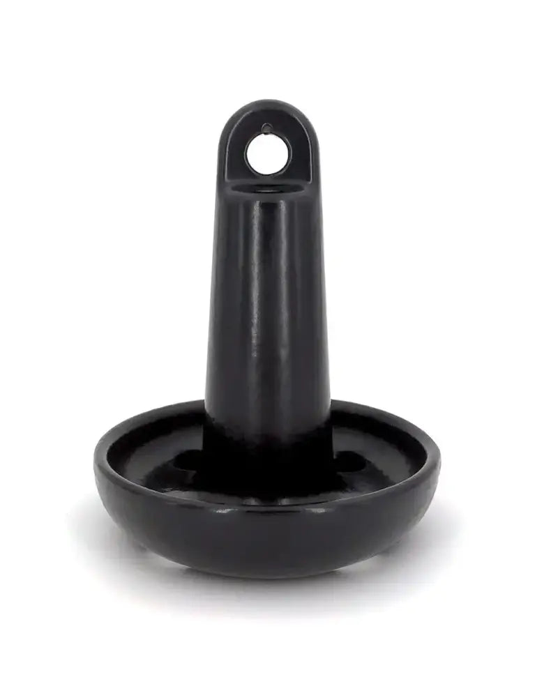 8 lb. Greenfield mushroom anchor in black for boating security