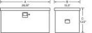 Tradesman 88024T Tradesman Steel Job Site Box/Chest (Light Duty/Small) (24in.) - White - 88024T