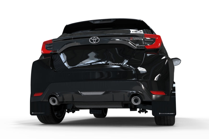 Rally Armor MF74-UR-BLK/GRY Rally Armor 20-22 Toyota GR Yaris Hatchback Black Mud Flap w/ Grey Logo