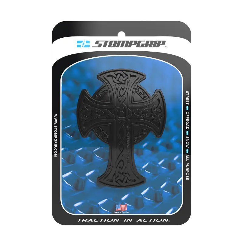 51-03-1010B Tank Pad Celtic CroSS Clear/Black - Universal
