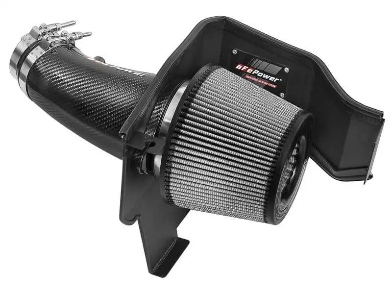 aFe 51-12172-C aFe POWER Magnum FORCE Carbon Fiber Stage 2 Pro Dry S CAIS - 11-18 Dodge Challenger/Charger V8-6.4L