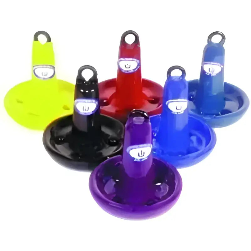 Colorful vinyl-coated mushroom anchor from Greenfield Mushroom Anchor lineup