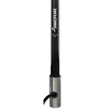 5104-BLK Shakespeare 4' 6Db Classic Vhf Chrome Ferrule antenna for marine, RV, automotive, powersports, and off-road use with superior signal reception, durable construction, and chrome ferrule, AVADA - Best Sellers, Must Haves