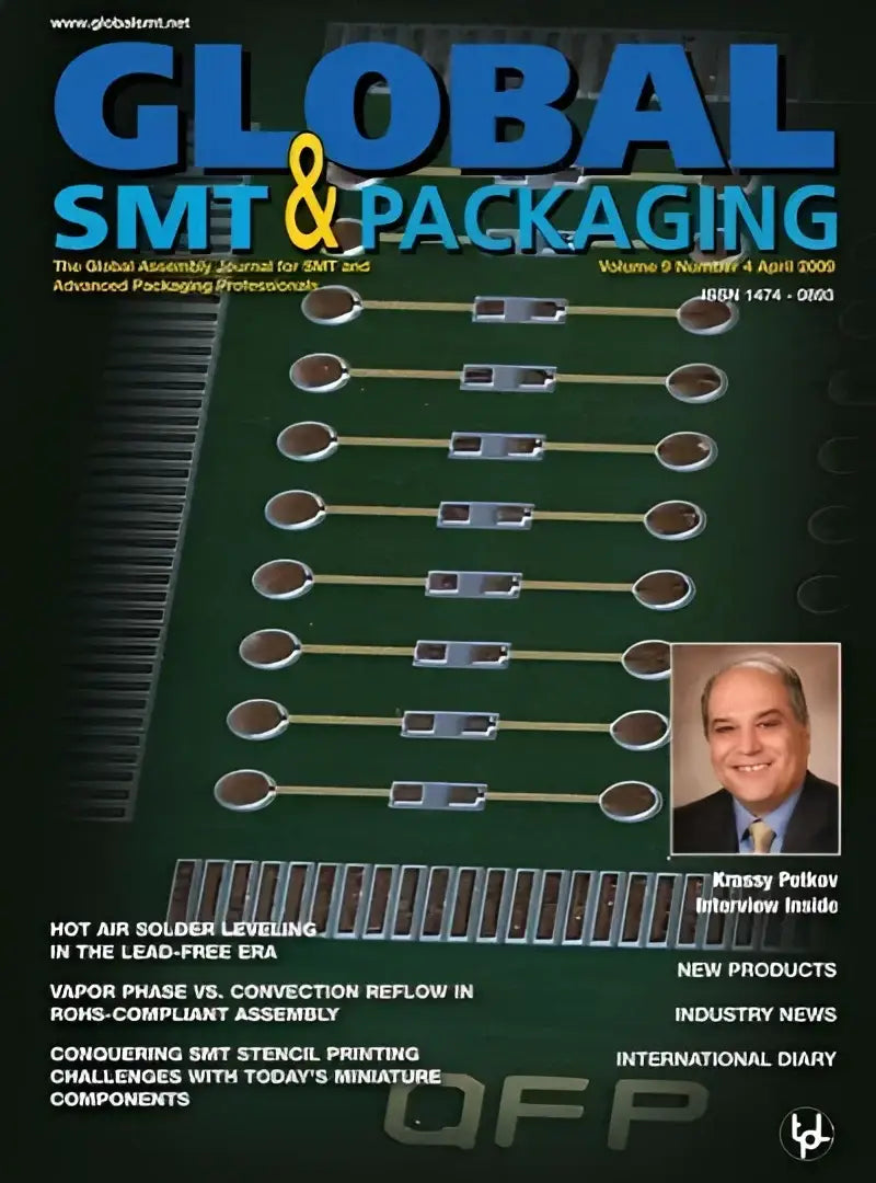 Global SMT & Packaging magazine cover on 510800 Speedfx -8an hose end fitting