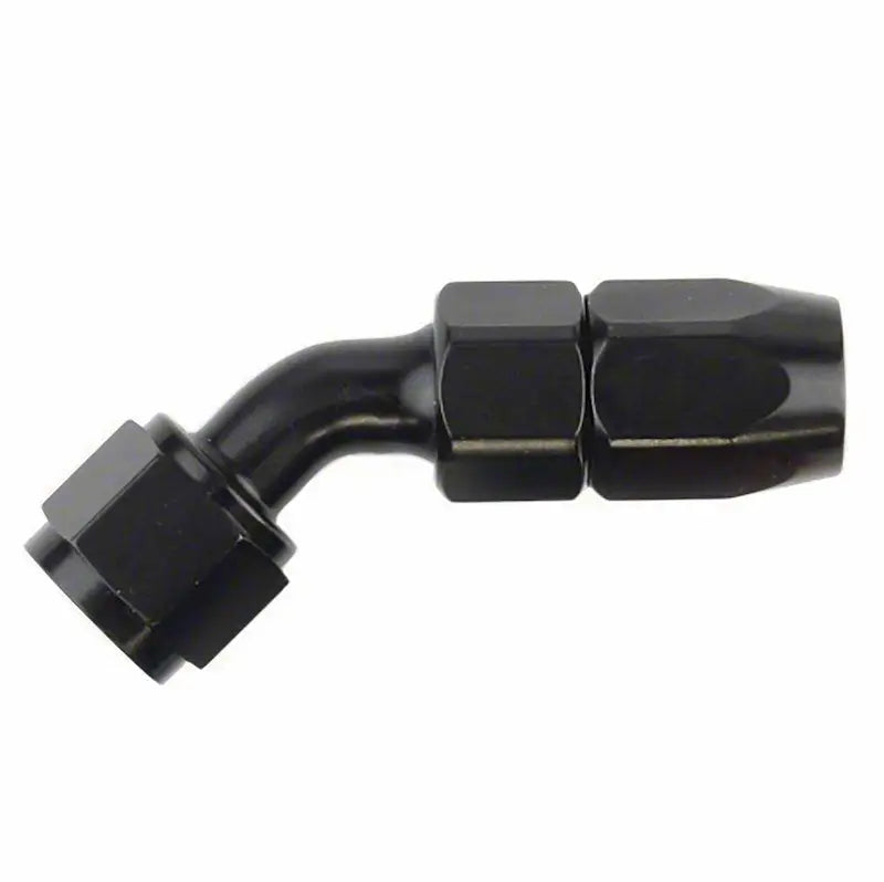 Black 45-degree hose end for 511645BK Speedfx -16AN fitting upgrade