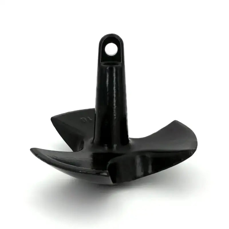 512-E-UPC Greenfield 12 Lb. River Anchor - Black, durable and reliable boating anchor, unique fluke design.