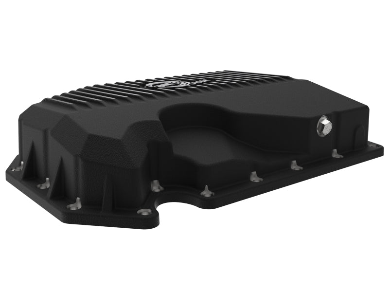 aFe 46-71240B aFe 05-19 VW 1.8L/2.0L w/o Oil Sensor Engine Oil Pan Black POWER Street Series w/ Machined Fins