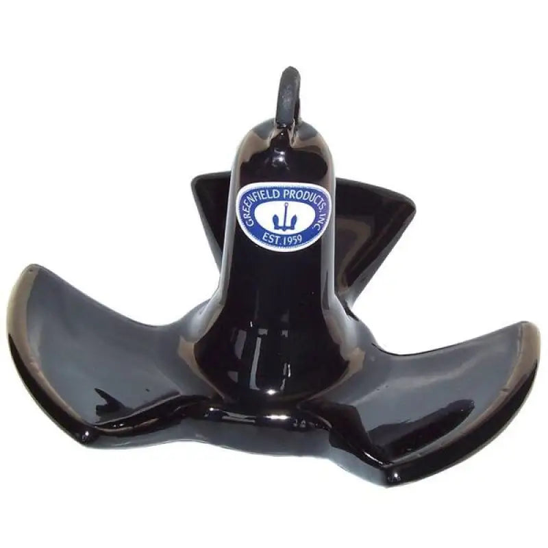 Black boat anchor for rivers, Greenfield River Anchor 14Lb in action
