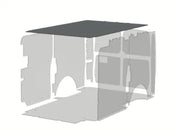 Exploded view of van interior paneling with Legend Fleet Insulated Duratherm Ceiling R