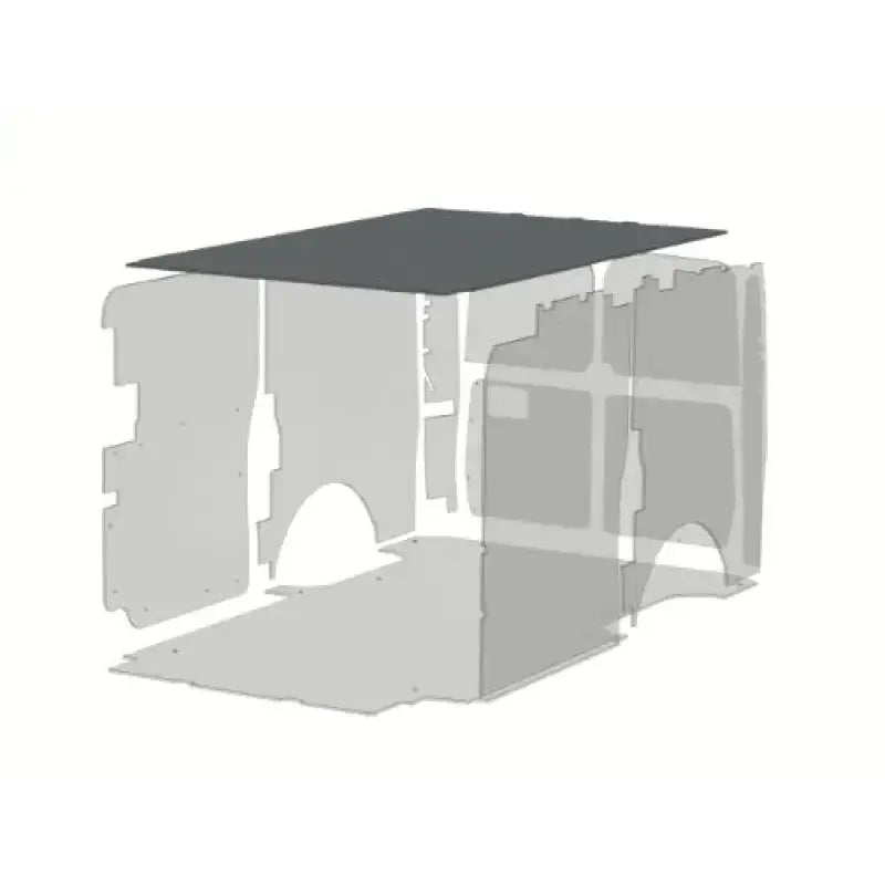 Exploded view of van interior paneling with Legend Fleet Insulated Duratherm Ceiling R
