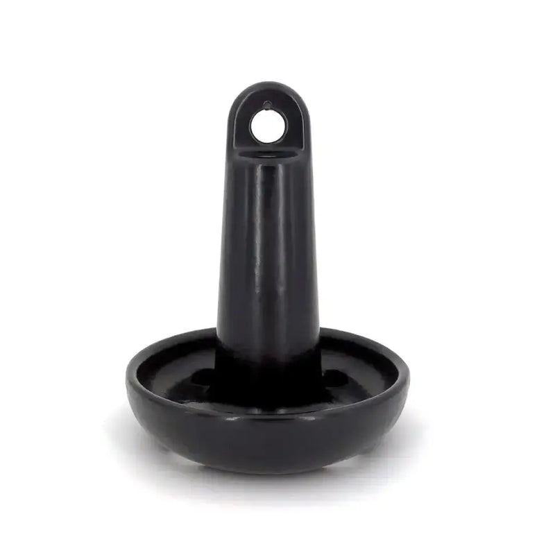 515-E-UPC Greenfield 15 Lb. Mushroom Anchor in sleek black designed for secure anchorage.