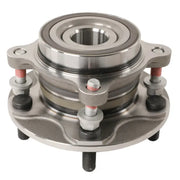 Automotive wheel hub assembly featuring Moog wheel bearing for smooth ride