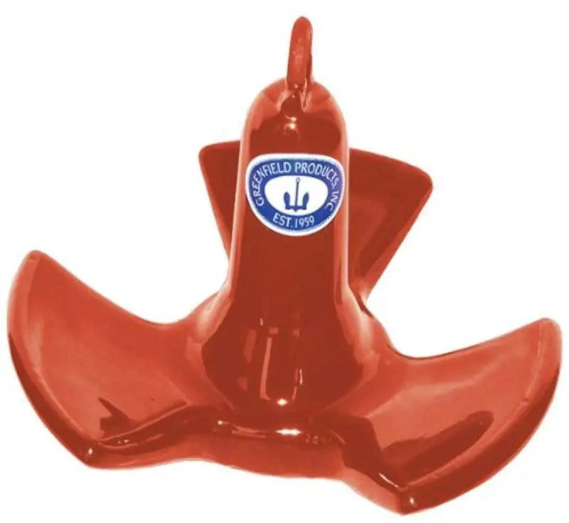 Red boat anchor for Greenfield River, perfect Greenfield River anchor setup