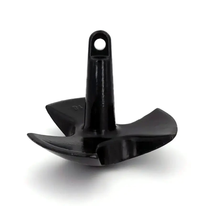 518-E-UPC Greenfield 18 Lb. River Anchor - Black, durable and reliable river anchor, ideal for secure mooring.