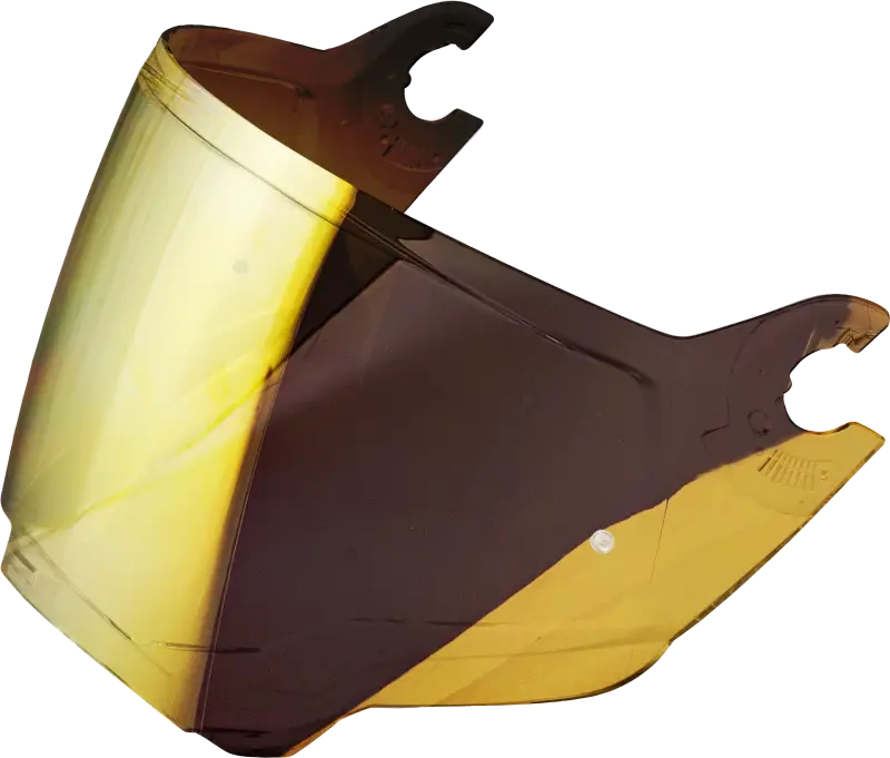Gold-tinted motorcycle helmet visor for Xt9000 Pinlock Faceshield, mirrored finish