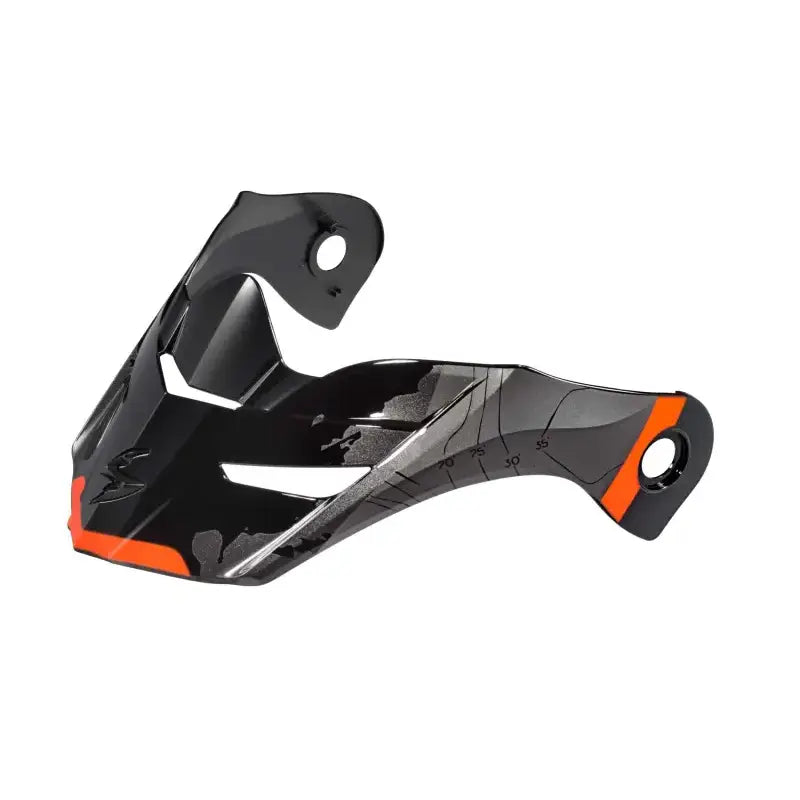 SCORPION EXO 52-960-05 Exo At960 Peak Visor Topographic Black/Orange