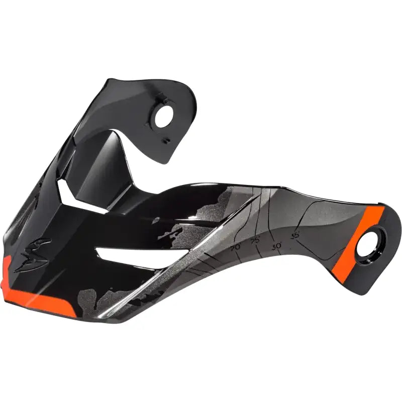 52-960-21 Scorpion Exo Exo-At960 Peak Visor Topographic Orange/Black - RV and Auto Parts