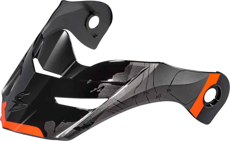 52-960-21 Scorpion Exo Exo-At960 Peak Visor Topographic Orange/Black - RV and Auto Parts