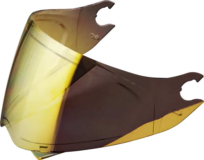 Gold mirrored motorcycle helmet visor from the 52-CFX-71 Covert FX Faceshield line