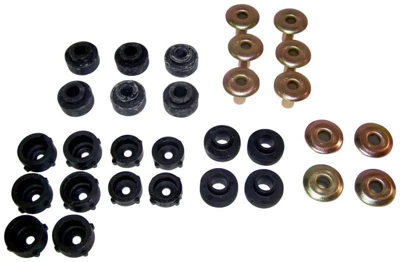 52002723K Crown Automotive Body Mount Bushings Black