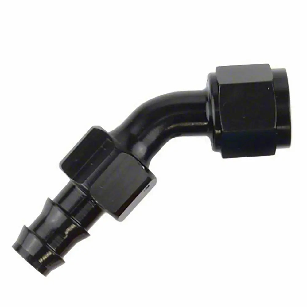 520445BK Speedfx -4An X 45 Blk Push-On Hose End - Fittings and Plugs