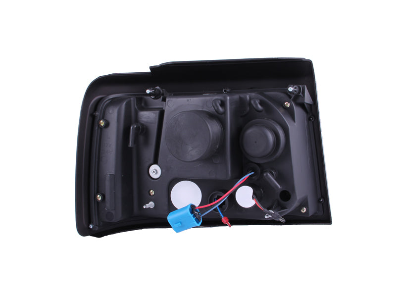 ANZO 111183 ANZO 1992-1996 Ford F-150 Projector Headlights w/ Halo Chrome w/ Side Markers and Parking Lights