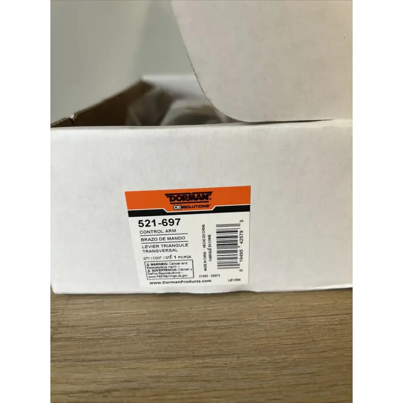 Dorman control arm in box for easy install, fits well with your control arm needs