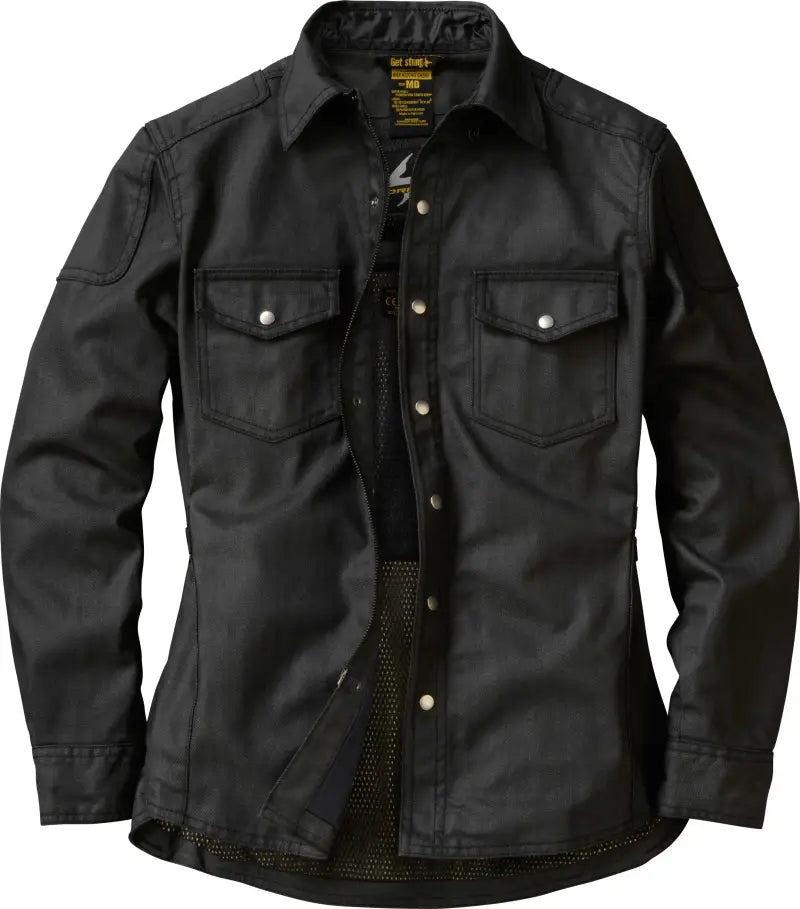 SCORPION EXO 52101-3 Covert Womens Wax Riding Shirt Black Sm