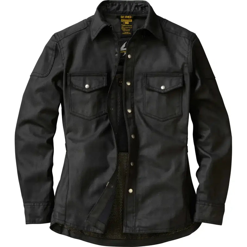 SCORPION EXO 52101-5 Covert Womens Wax Riding Shirt Black Lg