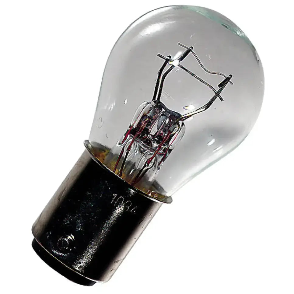 Clear glass ancor bulb double contact with metal base for 521034 Ancor Bulb Double Index 12V