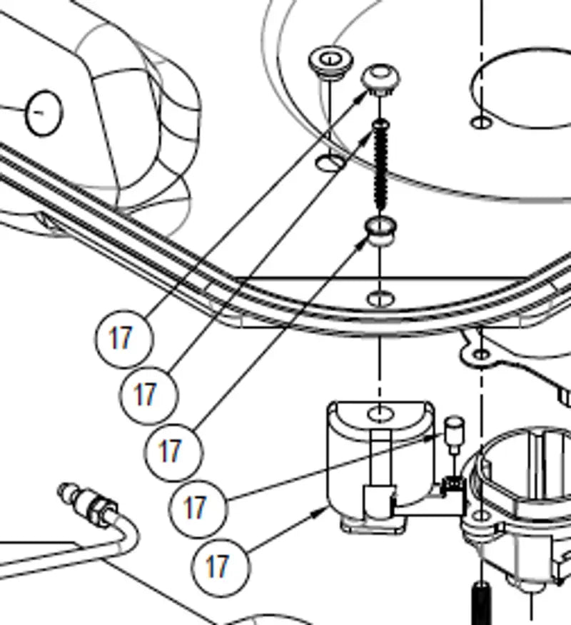 Diagram showing the installation of the 521151 Suburban Mfg Kit Corner Mtg Clamp for RV, automotive, powersports, off-road, marine, exterior, truck accessories, interior, truck bed, and RV parts, Inside RV, RV Indoor Accessories, AVADA - Best Sellers