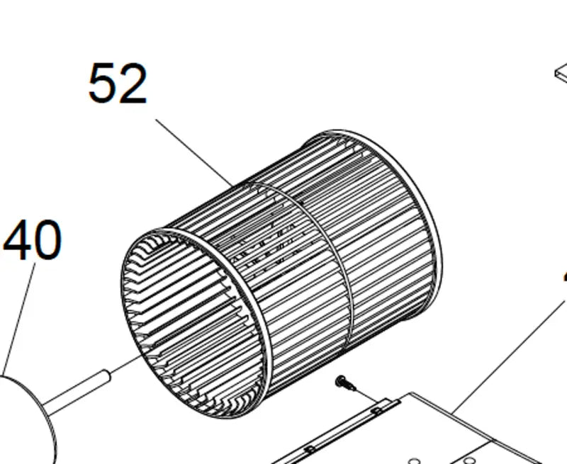 521233 Suburban Mfg Blower Wheel Sfv-35/42Q - Furnace