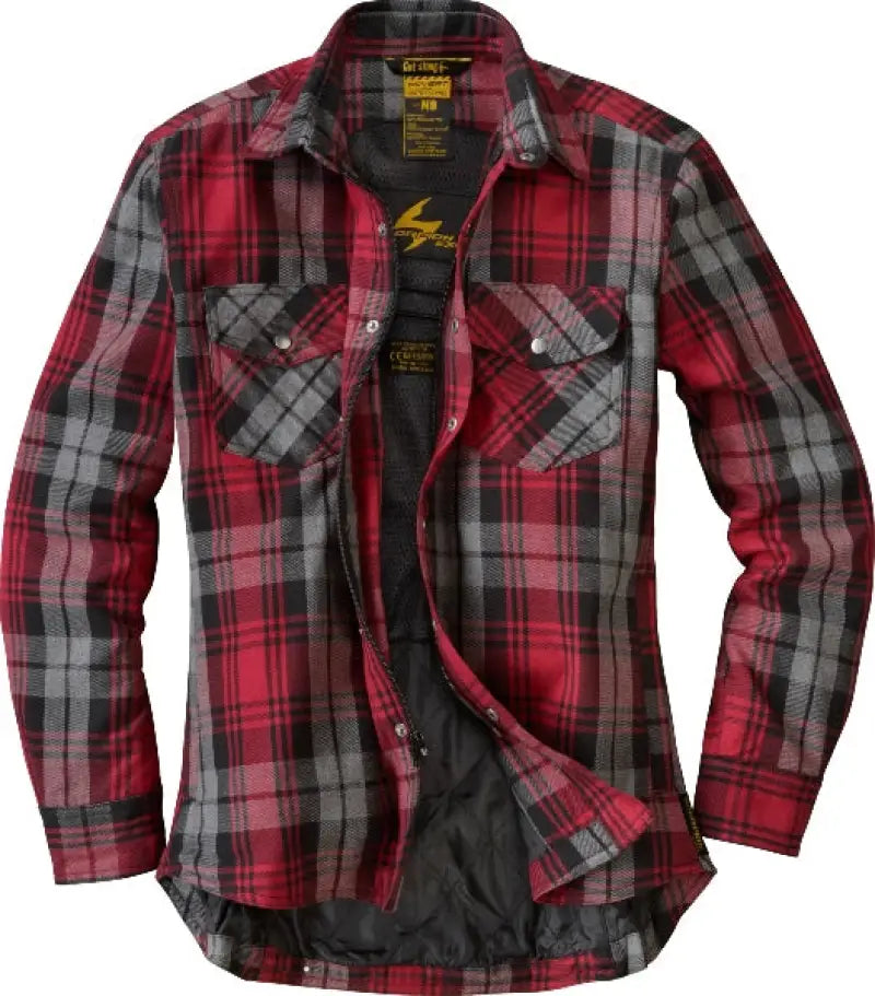 52211-6 Covert Womens Flannel Red/Grey Xl
