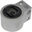 Silver metal and black rubber Dorman control arm bushing for Dorman control arm replacement