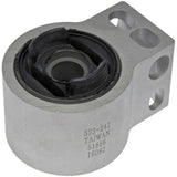 Silver metal and black rubber Dorman control arm bushing for Dorman control arm replacement